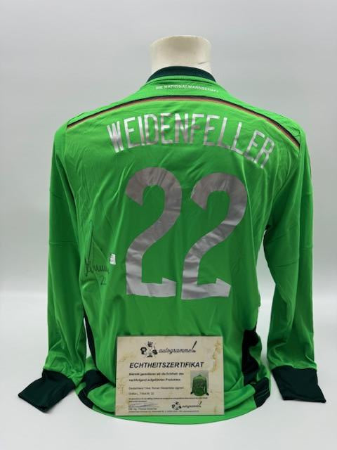 DFB Torwart Trikot Roman Weidenfeller signiert COA Adidas L