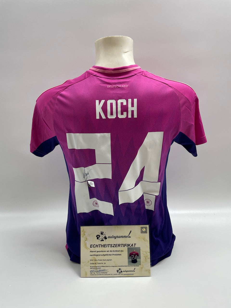 DFB Trikot Robin Koch signiert Autogramm Adidas EM 2024 M