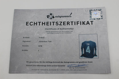 DFB Trikot WM 2026 Jonathan Tah signiert Autogramme Adidas COA neu L