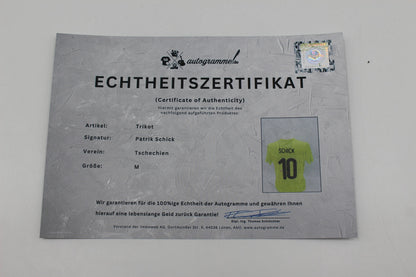 Tschechien 2020 Trikot Patrik Schick signiert COA Autogramm neu M