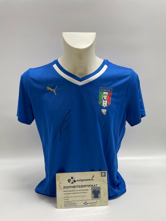 Italien Damenshirt Cristiano Piccini signiert Autogramm Puma neu XL