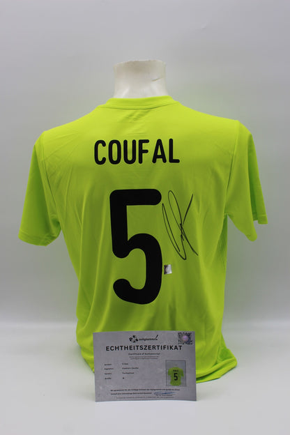 Tschechien 2020 Trikot Vladimir Coufal signiert COA Autogramm neu M