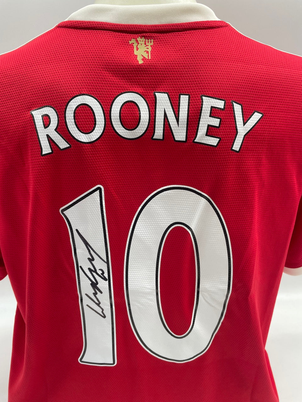 Manchester United Trikot Wayne Rooney signiert Autogramm Adidas XL