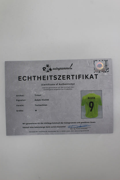 Tschechien 2020 Trikot Adam Hlozek signiert Autogramm neu COA M