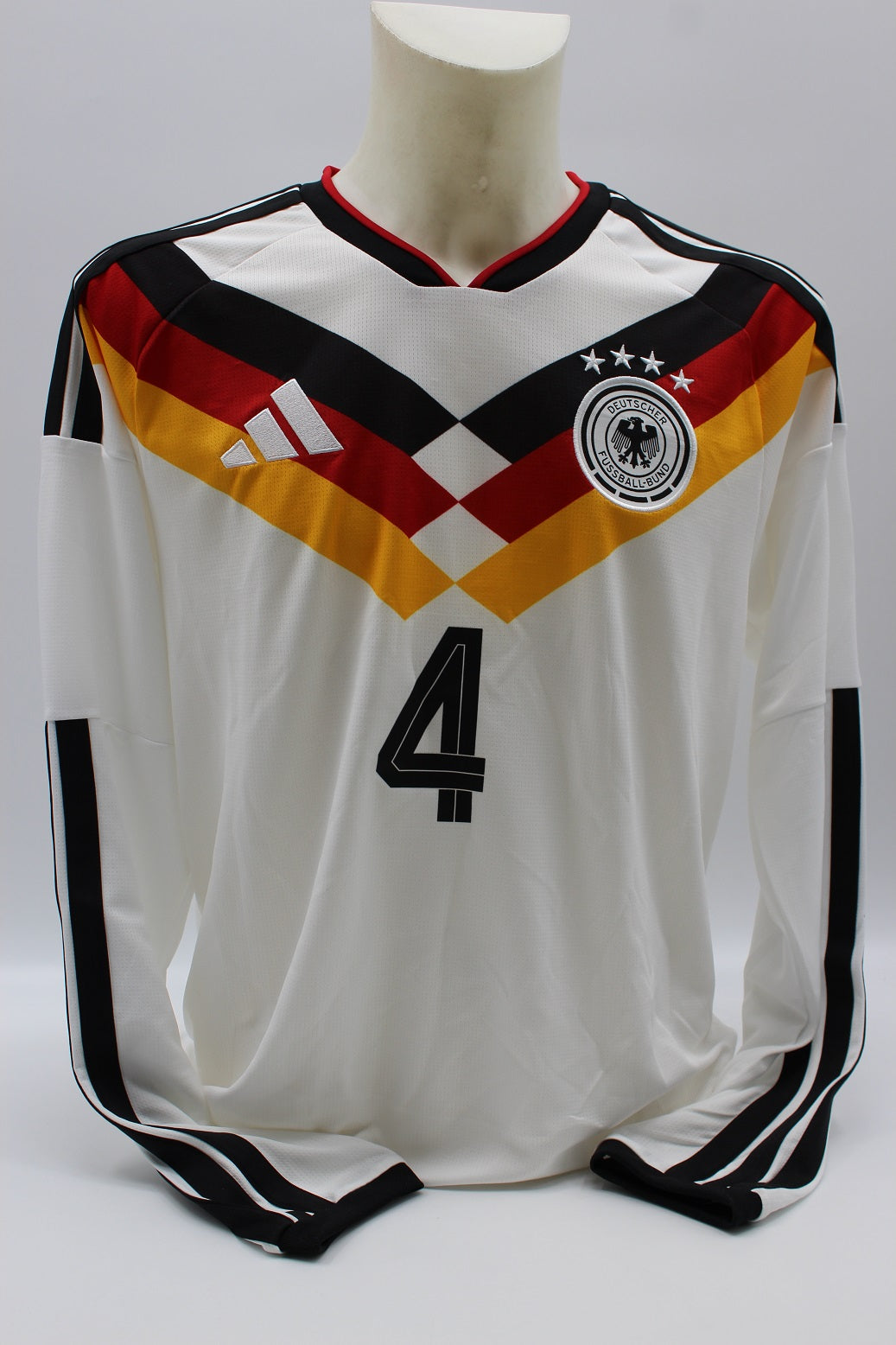 DFB Langarmtrikot WM 2026 Jonathan Tah signiert Autogramme Adidas COA neu L