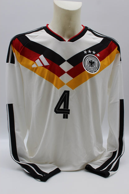 DFB Langarmtrikot WM 2026 Jonathan Tah signiert Autogramme Adidas COA neu L