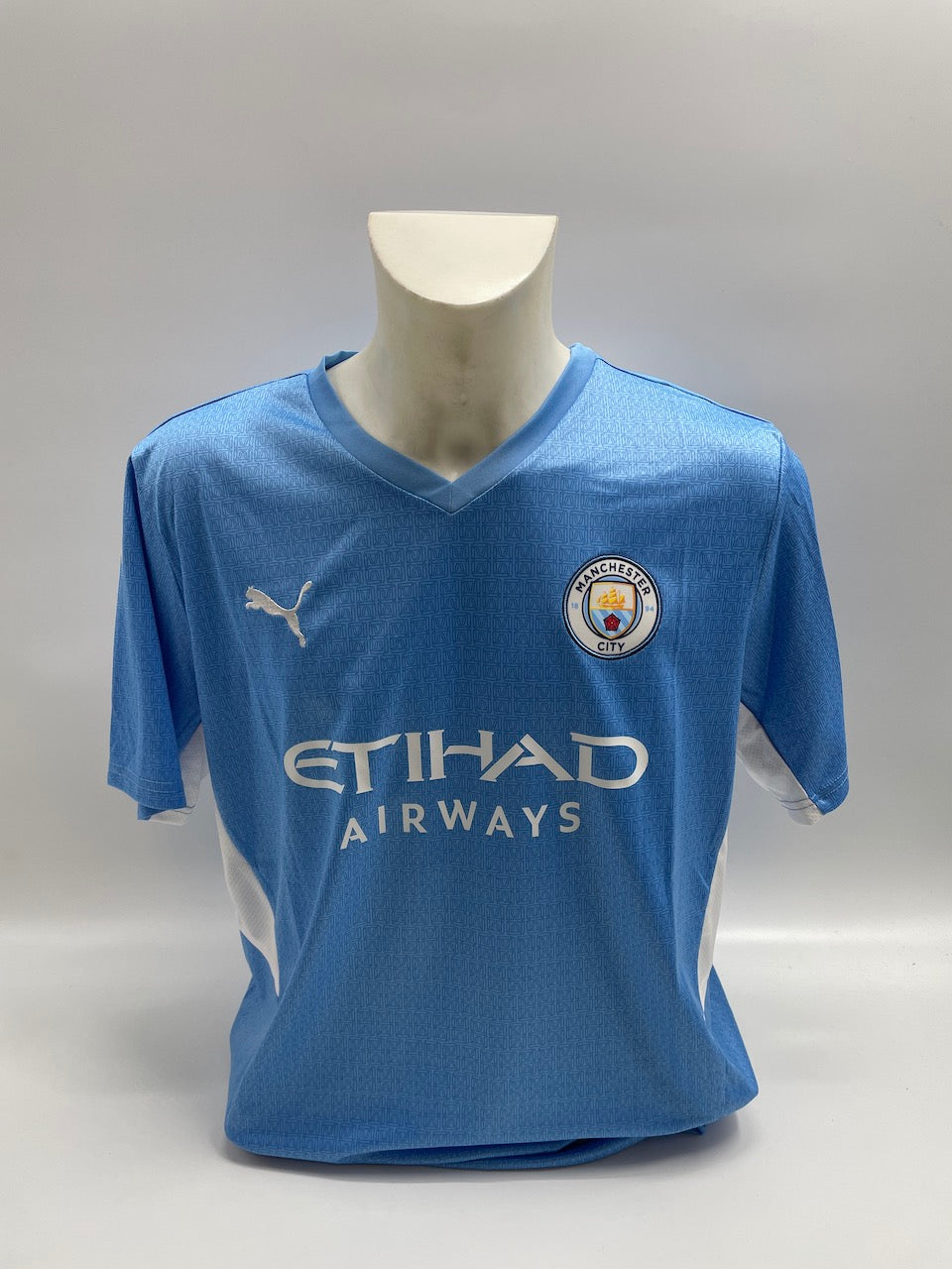 Manchester City Trikot David Silva signiert Autogramm England Puma XL