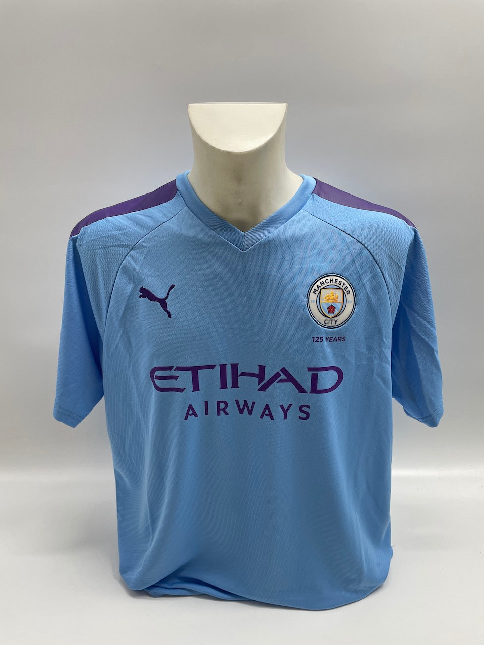 Manchester City Trikot Sergio Agüero signiert Autogramm England Puma XL