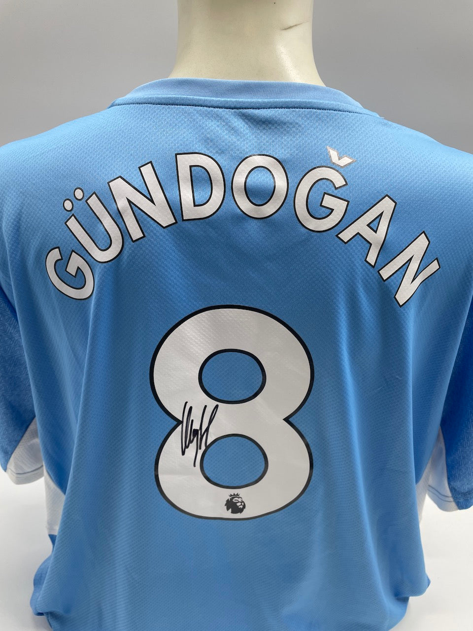 Manchester City Trikot Ilkay Gündogan signiert Autogramm England Puma 3XL