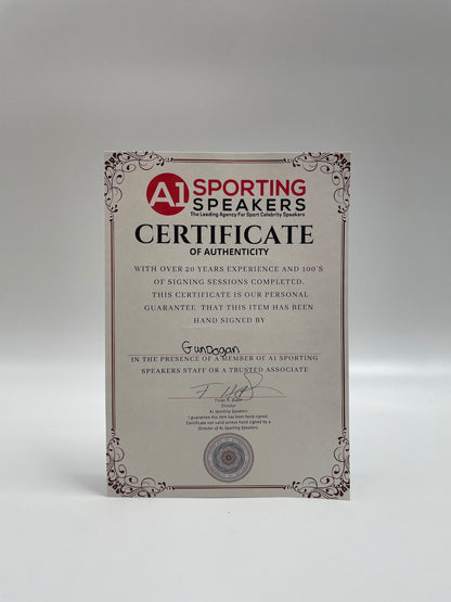 Manchester City Trikot Ilkay Gündogan signiert Autogramm England Puma 3XL