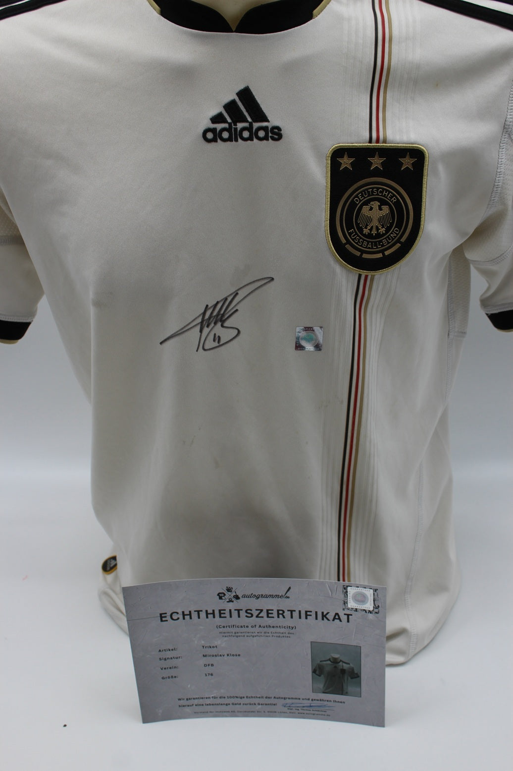 DFB Trikot Miroslav Klose 2010 signiert Autogramme Adidas COA neu 176