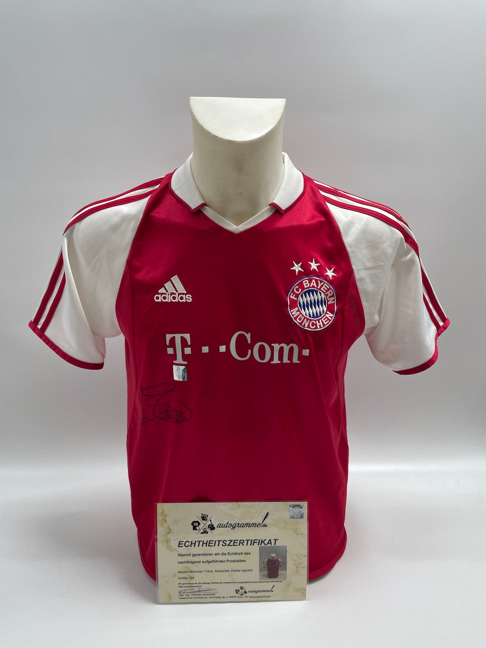 Bayern Munich jersey Alexander Zickler signed autographs adidas 164