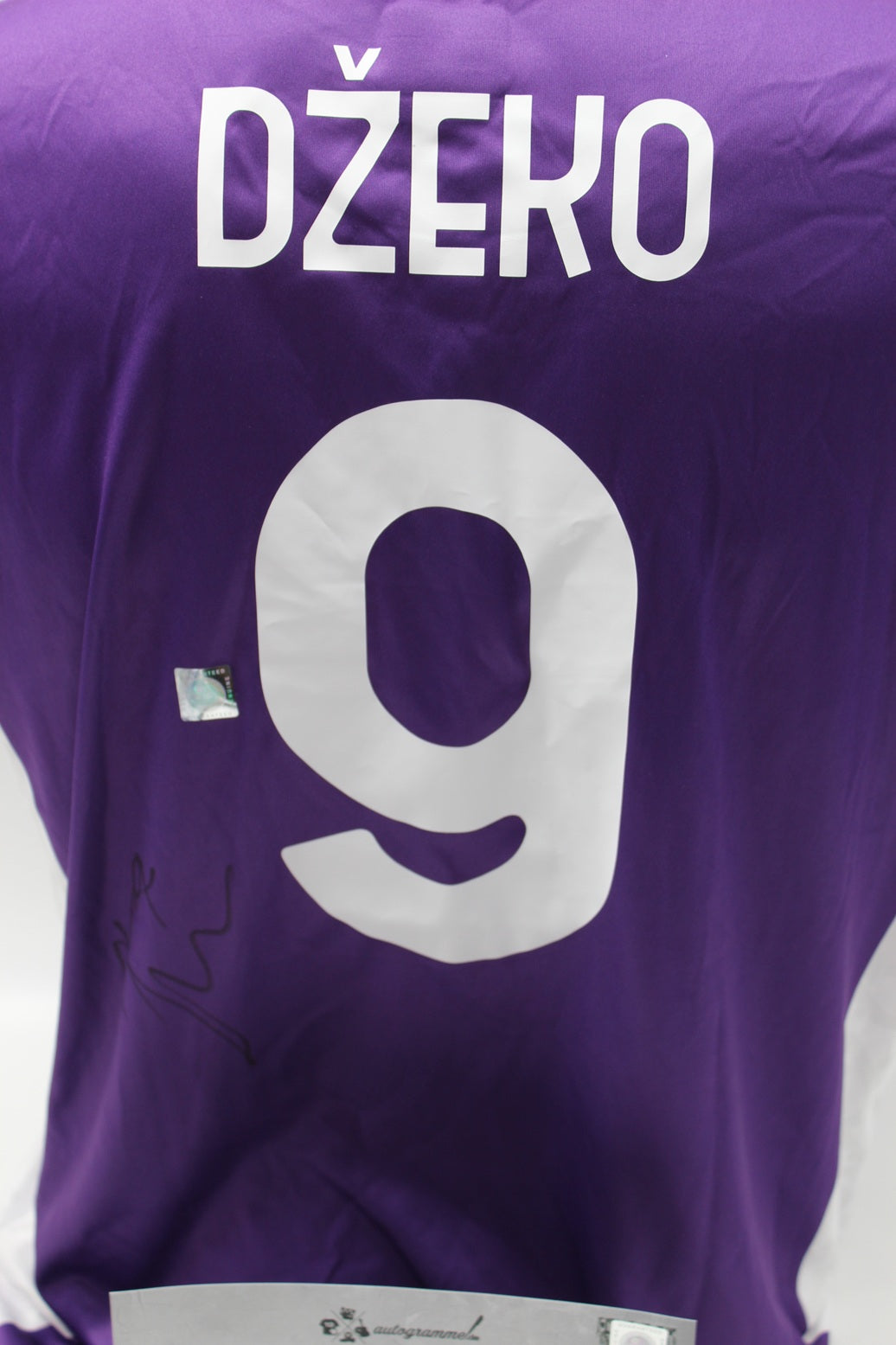 ACF Fiorentina Trikot Edin Dzeko signiert Autogramme Kappa COA L