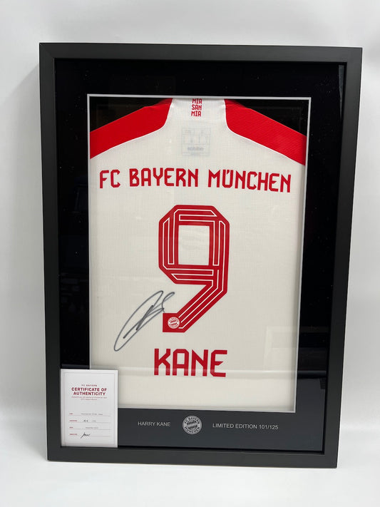 Bayern München Trikot Harry Kane signiert im Rahmen COA Neu Adidas