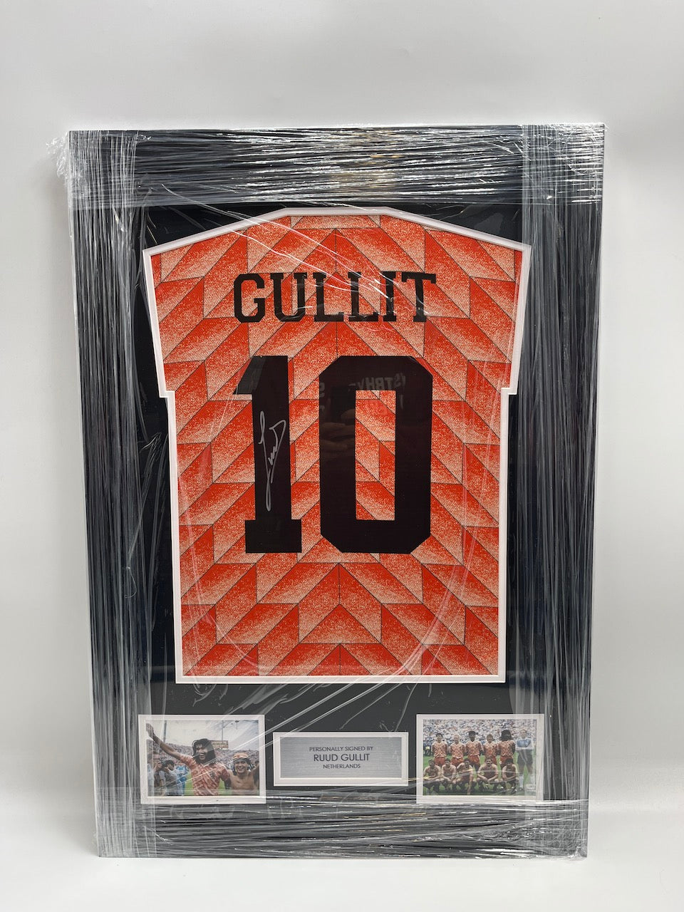 Niederlande Trikot Ruud Gullit signiert im Rahmen COA