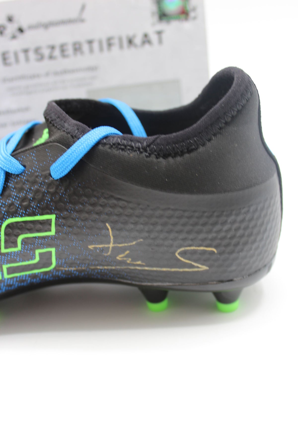 Fußballschuh Xaver Schlager signiert Autogramm Nottingham Forrest Capelli Sport 37 1/2