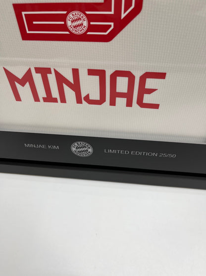 Bayern München Trikot Kim Minjae signiert im Rahmen COA Neu Adidas