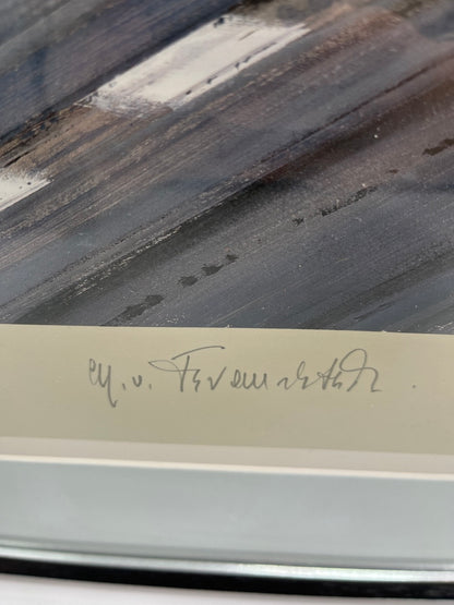 Nicholas Watts - "Champagne Victory" art printing signed