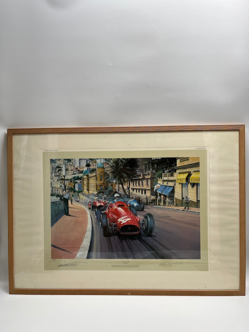 Nicholas Watts - "Against the Odds" art print signed Trintignant