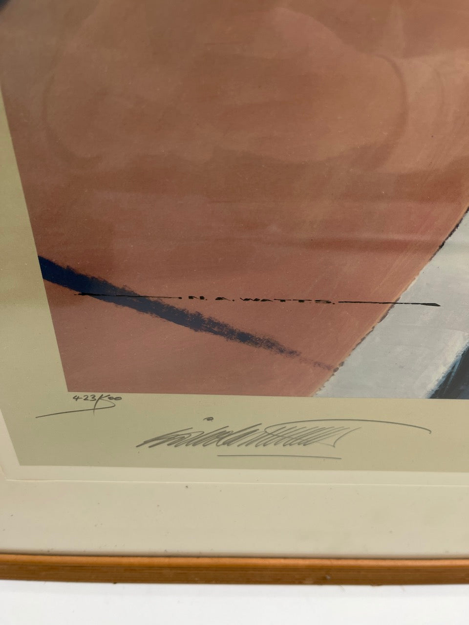 Nicholas Watts - "Against the Odds" art print signed Trintignant