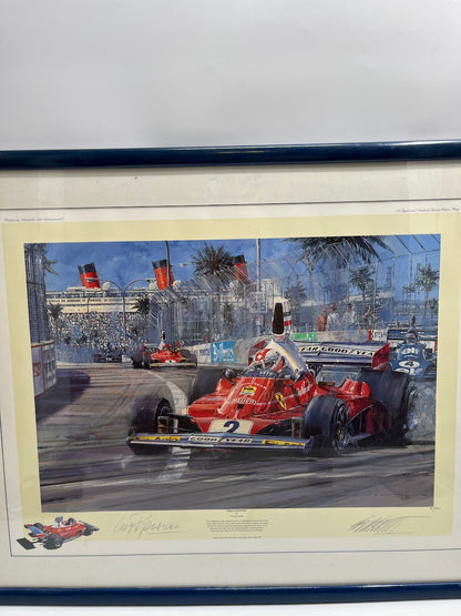 Nicholas Watts - "Regazzoni" Kunstdruck signiert Clay Regazzoni