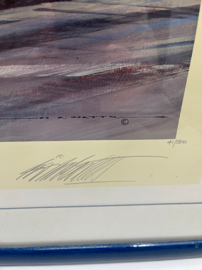 Nicholas Watts - "Regazzoni" Kunstdruck signiert Clay Regazzoni