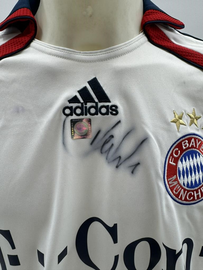Bayern Munich jersey, Hasan Salihamidzic signed, autographs Bundesliga adidas XL