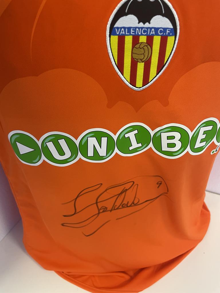 Valencia Trikot Roberto Soldado signiert Kappa Neu Spanien La Liga L