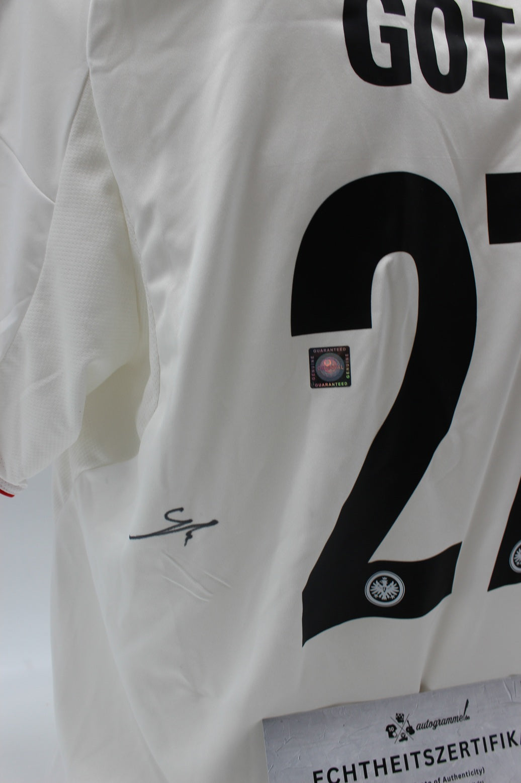 Eintracht Frankfurt Trikot Mario Götze signiert Autogramm Adidas neu L