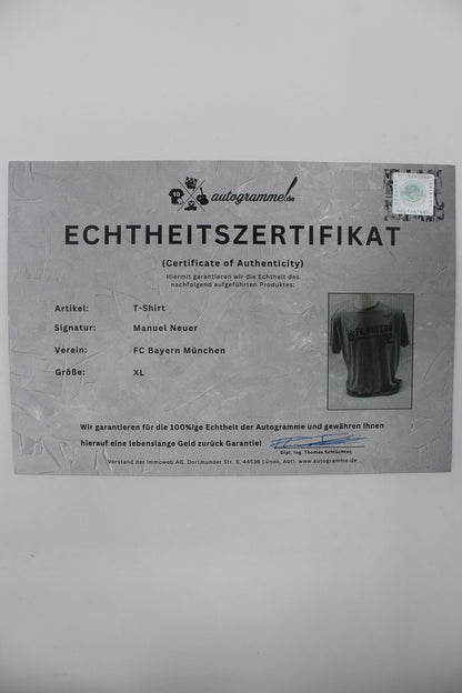 Bayern München Shirt Manuel Neuer signiert Autogramm FCB COA XL