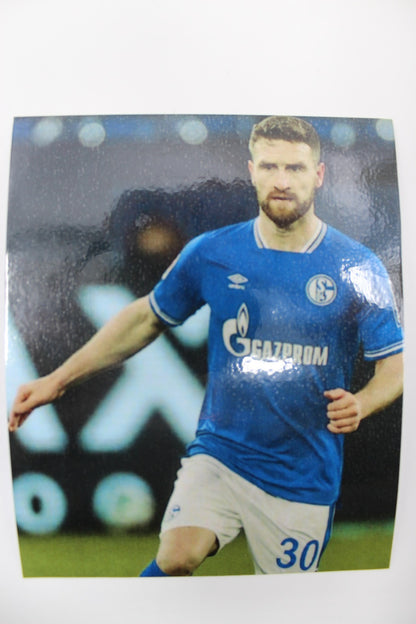 Kapitänsbinde Shkodran Mustafi signiert im Rahmen Schalke 04 COA gelb