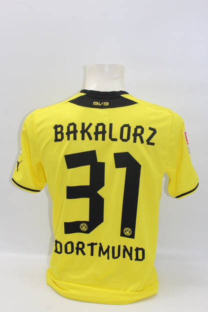BVB Trikot 2013/2014 mit Bakalorz Flock Teamsigniert Borussia Dortmund Puma Neu M