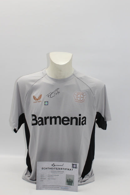 Bayer Leverkusen 24/25 Trainingsshirt Florian Wirtz signiert Castore L