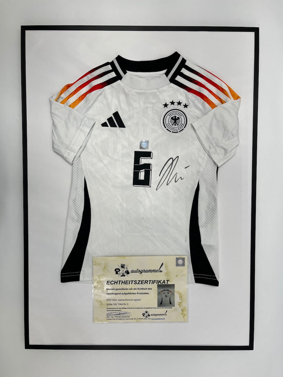 DFB jersey Joshua Kimmich signed in frame COA Adidas football 128