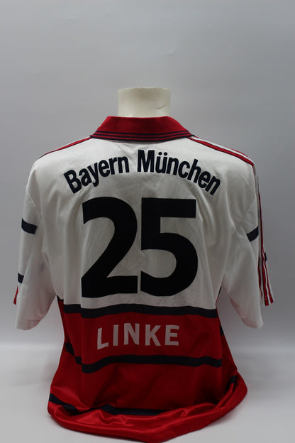 Bayern München 1999/2000 Trikot Thomas Linke signiert Autogramm Adidas COA XL