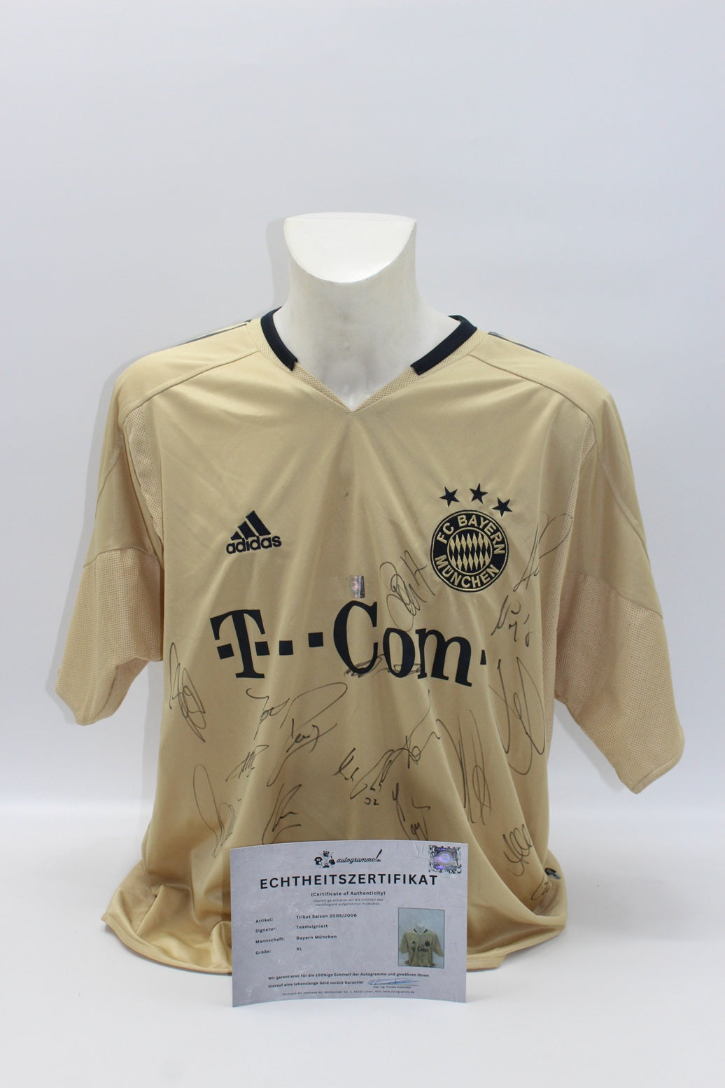 FCB Trikot 2005/2006 Teamsigniert mit Makaay Flock Bayern München Adidas Neu XL