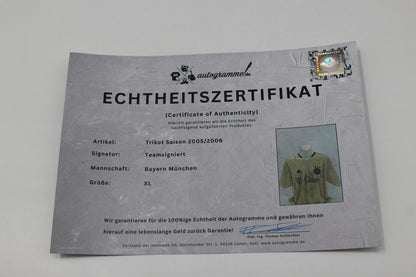 FCB Trikot 2005/2006 Teamsigniert mit Makaay Flock Bayern München Adidas Neu XL