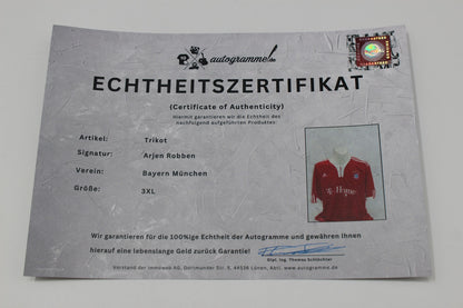 Bayern München 2009/2010 Trikot Arjen Robben signiert Autogramm Adidas COA 3XL