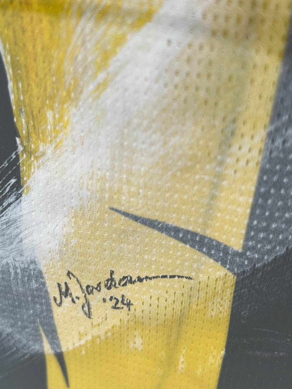 Borussia Dortmund Trikot Julian Brandt gemalt und signiert im Rahmen Puma BVB