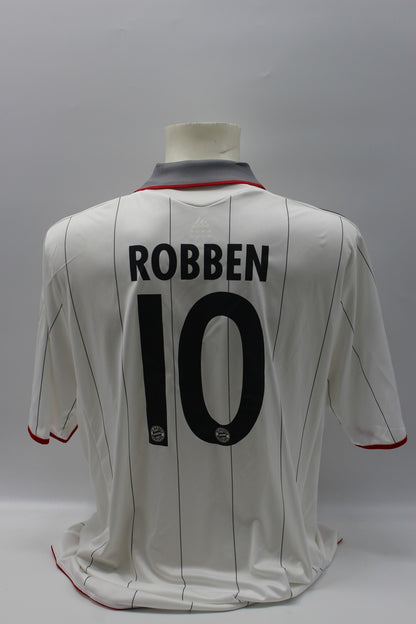 Bayern München 2009/2010 Trikot Arjen Robben signiert Autogramm Adidas COA XL
