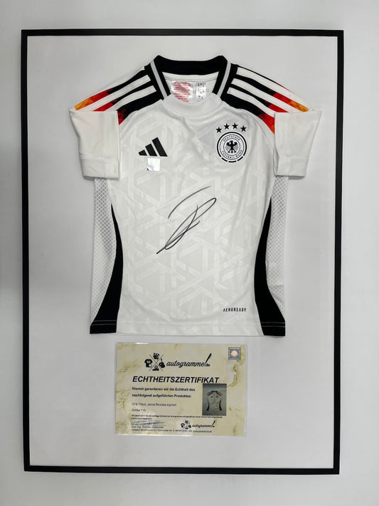 DFB Trikot Jamal Musiala signiert im Rahmen COA Adidas Fußball 110