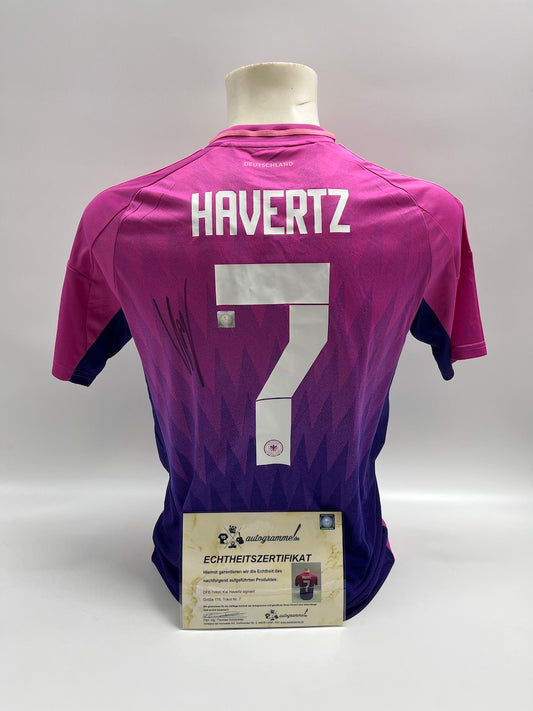 DFB Trikot Kai Havertz signiert Fußball Autogramm Adidas 176