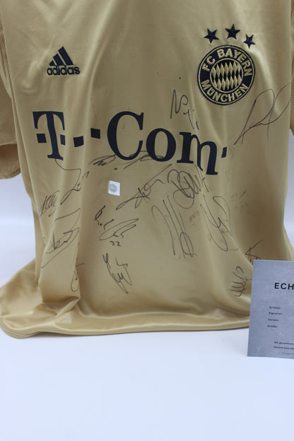 FCB Trikot 2005/2006 Teamsigniert Bayern München Görlitz-Flock Adidas Neu XL