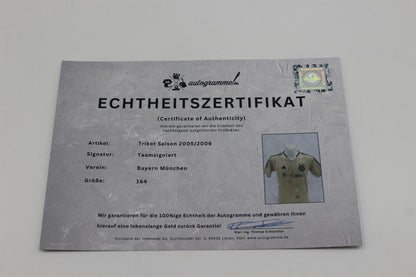 FCB Trikot 2005/2006 Teamsigniert Bayern München Adidas Neu 164