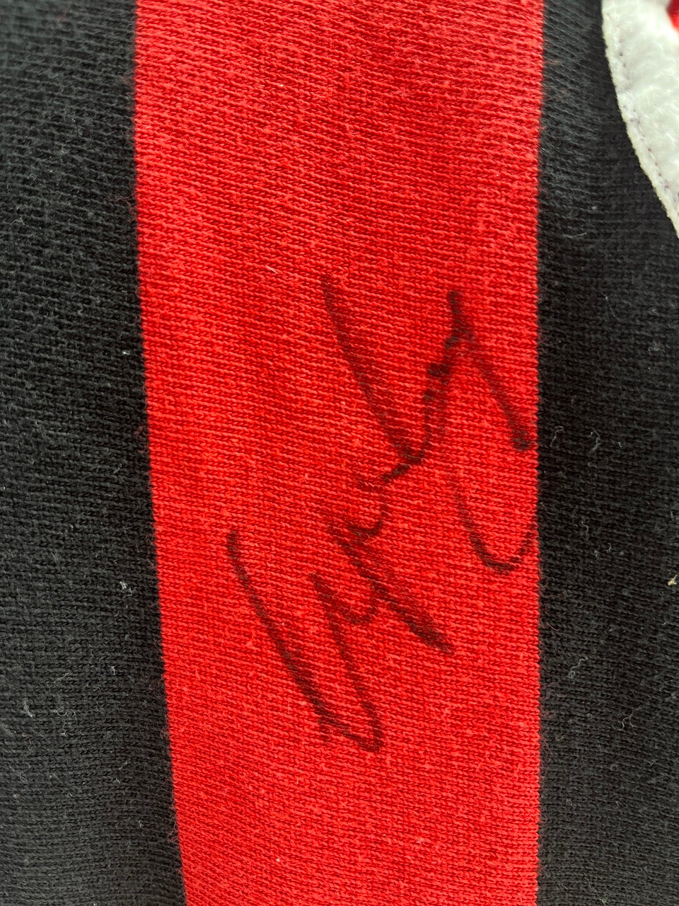 Eintracht Frankfurt Repro Trikot Karl-Heinz Körbel signiert Autogramm COA M