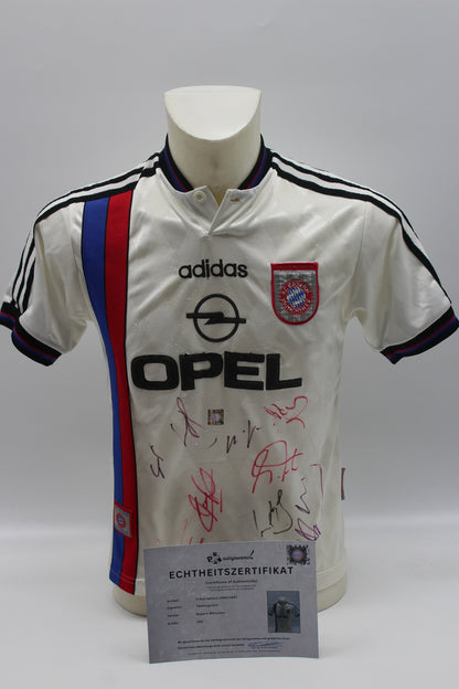 FCB Trikot 1996/1997 Teamsigniert Bayern München Adidas Neu 164