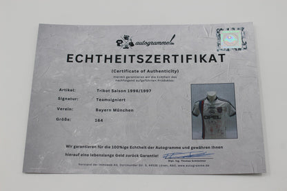 FCB Trikot 1996/1997 Teamsigniert Bayern München Adidas Neu 164