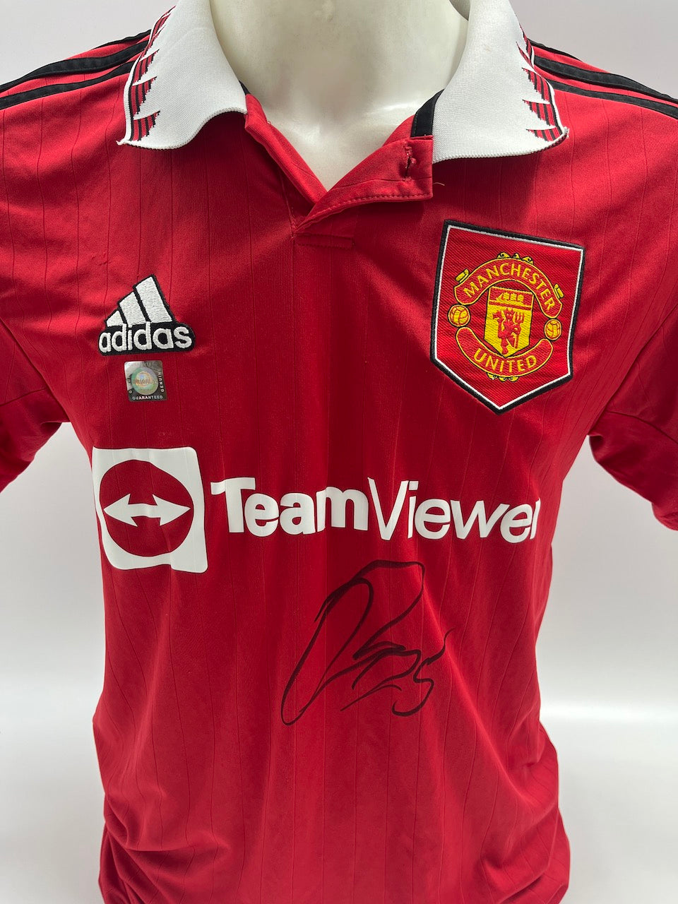 Manchester United Trikot Jadon Sancho signiert Autogramm Adidas COA S