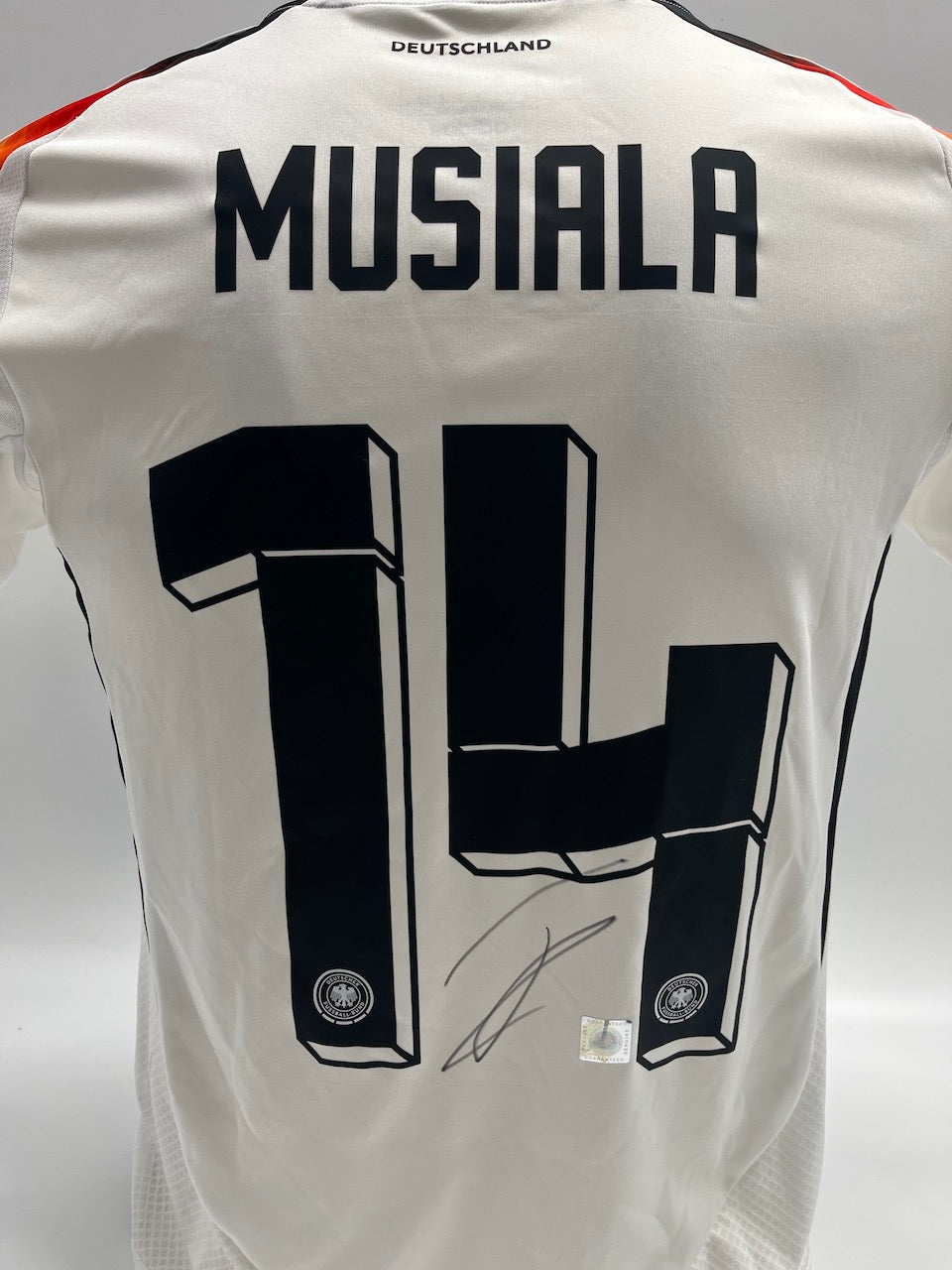 DFB women's jersey Jamal Musiala signed autographs COA Adidas S