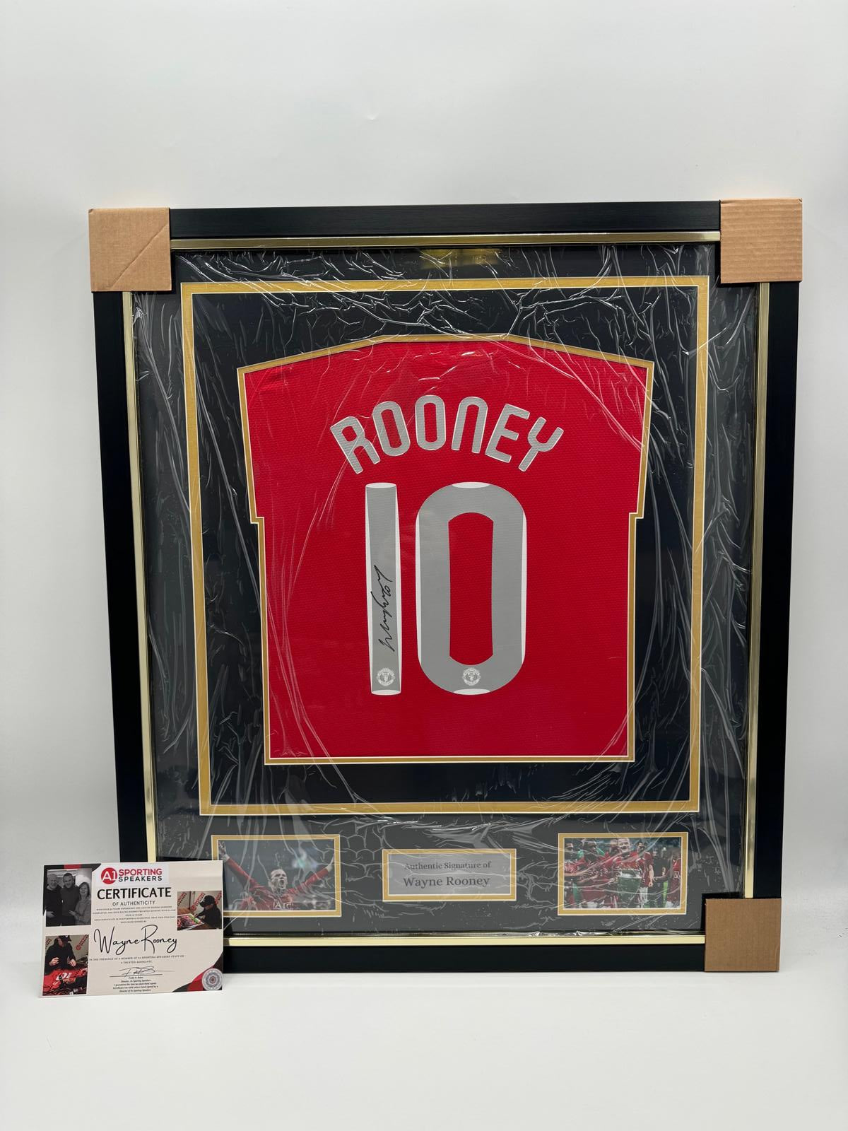 Manchester United Trikot Wayne Rooney signiert im Rahmen COA